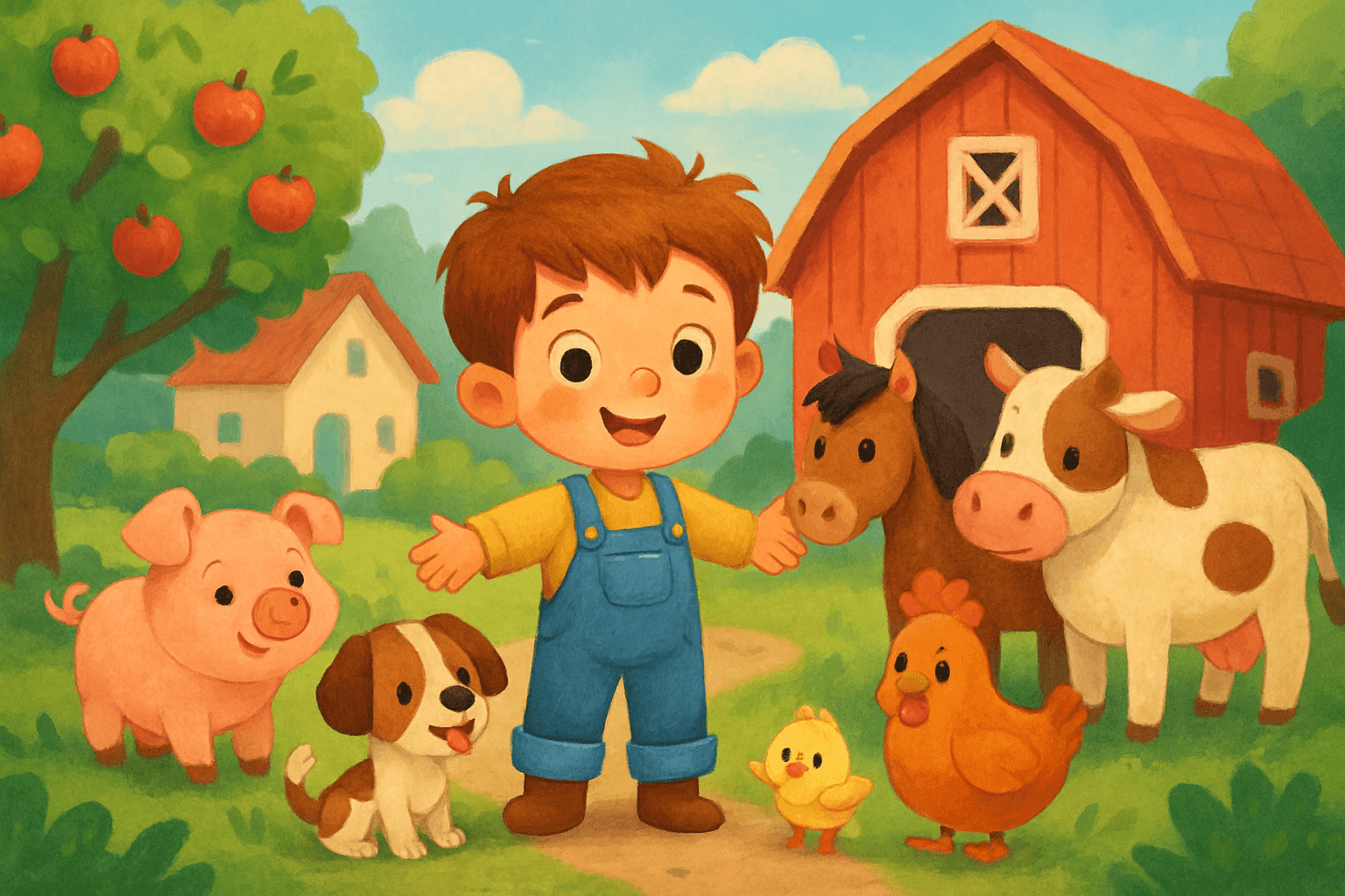 Mały Jaś i pomocne łapki z Zielonej Farmy