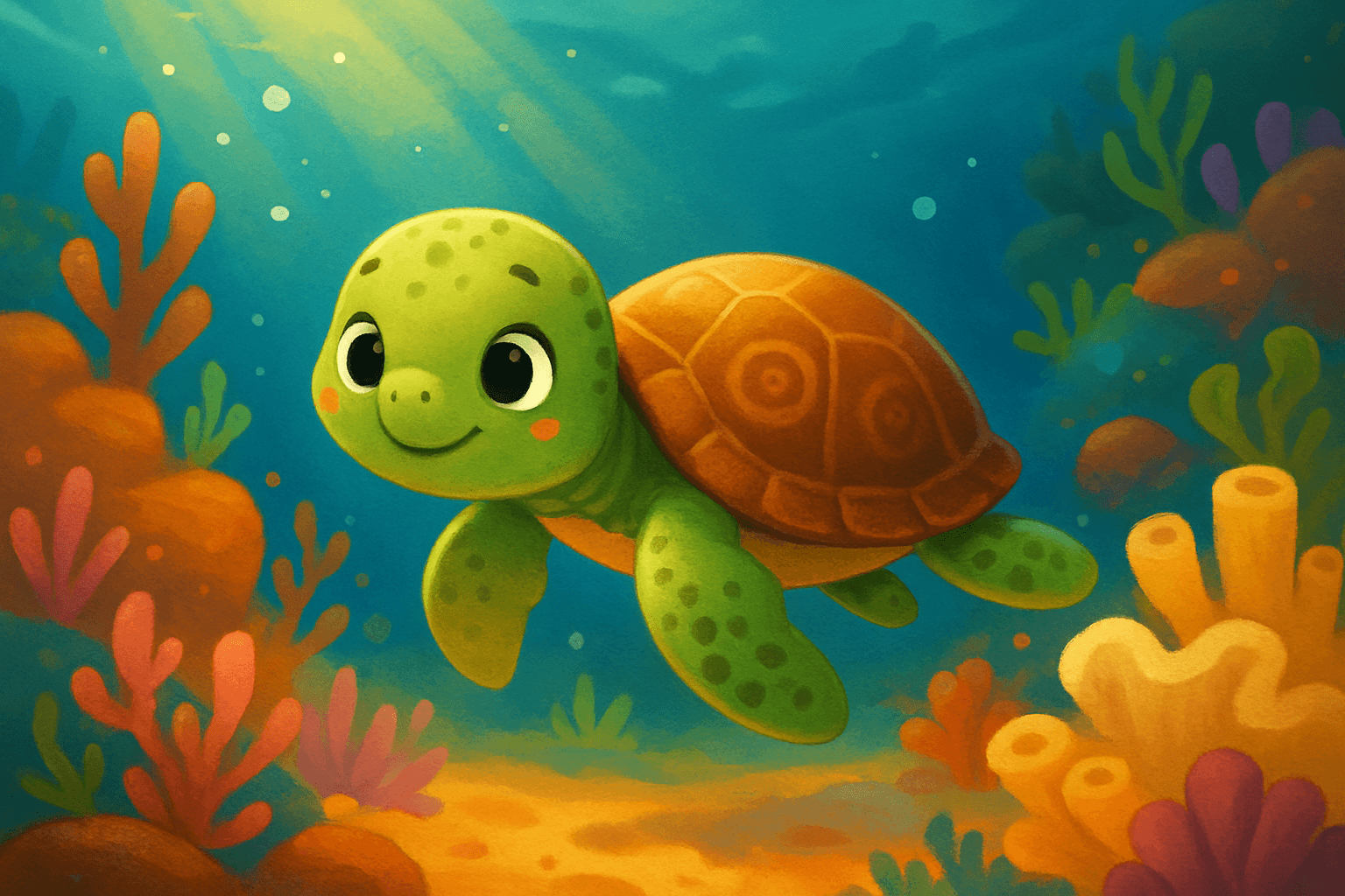 Tula, mała żółwica i zagubiona rafa